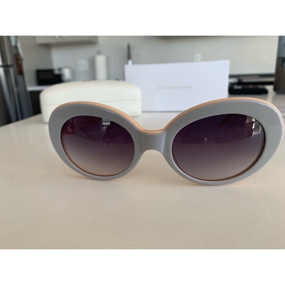 ✨HP ✨Linda Farrow Agent Provocateur Oval Sunglasses - Picture 9 of 14